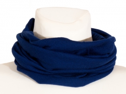 Schlauch-Tuch, Schlupftuch, Schal aus 100% Merino-Wolle, Farbe: dunkelblau