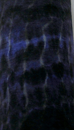 Schlauch-Tuch, Schlupftuch, Schal aus 100% Merino-Wolle, handgebatikt, blau-schwarz-sand