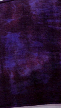 Schlauch-Tuch, Schlupftuch, Schal aus 100% Merino-Wolle, handgebatikt, bordeaux-blau