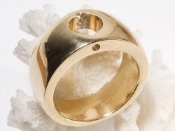 Ring, 333er Gelbgold, poliert, Charlotte 21 kompatibel 