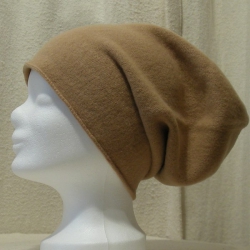 Mütze mit Rollrand, Farbe: camel