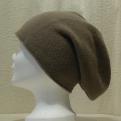 Mütze mit Rollrand, Farbe: stein
