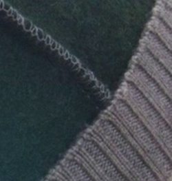 Mütze, aus 100% Wolle, mit Strickrand