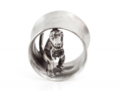 Tunnel: Tyrannosaurus Rex, Silber, 15 mm 