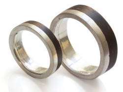 Ringe Silber-Kokosnuss