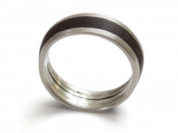 Ringe Silber-Kokosnuss-Silber