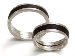 Ringe Silber-Kokosnuss-Silber