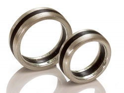 Ringe Silber-Kokosnuss-Silber