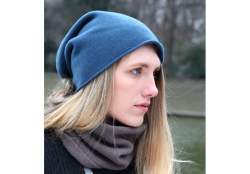 Long head, Mütze mit Rollrand aus 100% Wolle