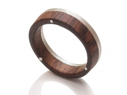 Ring: 925er Silber & Palisander