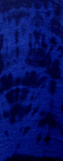 Schlauch-Tuch, Schlupftuch, Schal aus 100% Merino-Wolle, handgebatikt, blau-schwarz