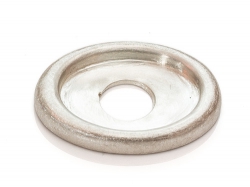 Scheibe 925er Silber, oval mit Rand, ACS-Charlotte 21 kompatibel