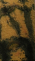 Schlauch-Tuch, Schlupftuch, Schal aus 100% Merino-Wolle, handgebatikt, gelb-grün