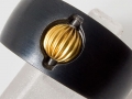 2 Lochkugel, 585er Gold, gerieft, 6 mm Durchmesser, kompatibel zu Charlotte 21