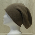 Mütze mit Rollrand, Farbe: stein