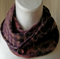Schlauch-Tuch, loop, Schal aus 100% Merino-Wolle, handgebatikt