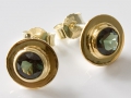 Ohrstecker, 585er Gold, grüner Turmalin