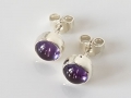 Ohrstecker mit Amethyst in 925er Silber
