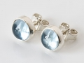 Ohrstecker mit Aquamarin in 925er Silber