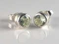 Ohrstecker mit Peridot hell in Silber