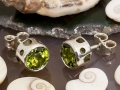 Ohrstecker mit Peridot in Silber