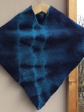 Poncho 100% Schurwolle Gr. S