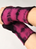 Pulswärmer, dünne Strickware, handgefärbt