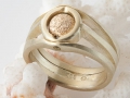 Ring-Anfertigung, mit durchbrochener Ringschiene, Charlotte 21 kompatibel