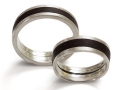 Ringe Silber-Kokosnuss-Silber