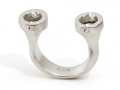 Ring-Anfertigung!, Charlotte 21 kompatibel, offene Ringschiene mit 2 x Ringkopf
