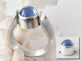 Edelstein-Einsatzes für Tipit M, Aquamarin-Cabochon