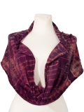 Schlauch-Tuch, loop, Schal aus 100% Merino-Wolle, handgebatikt