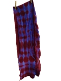 Schal aus 100% Schurwolle, handgefärbt, tie-dye