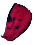 kurzes Schlauch-Tuch, Schlupftuch, Loop aus 100% Merinowolle, handgefärbt, tie-dye