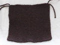 Sitzauflage, Wanderkissen aus 100% Wolle gestrickt & gefilzt