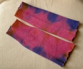 Stulpen für die Arme aus 100% MERINO-Wolle, Farbe: pink-blau
