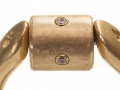 Zylinder, 750 Gold mit 4 x Zirkonia, matt gekratzt, Tipit S kompatibel, mit Goldring