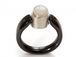 weisser Opal in 925er Silber für Tipit S